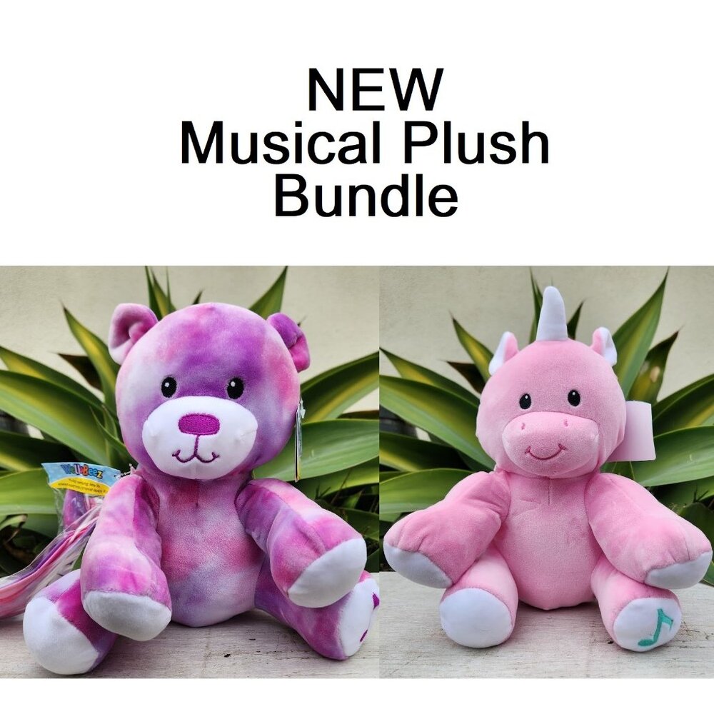 NEW 2X Plush Toy Bundle 11" Unicorn Bear Dragon CHRISTMAS GIFT Stuffed Animal